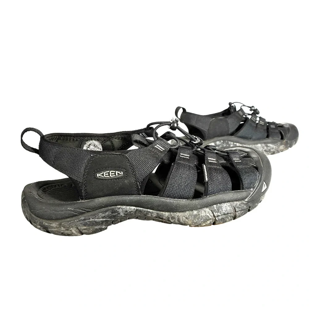 KEEN Newport H2 Black Waterproof Hybrid Sandal Water Shoes Mens 12 Trail Hiking
